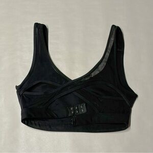 Aerie | OFFLINE Goals Sports Bra with Mesh Back and Adjustable Band - Black